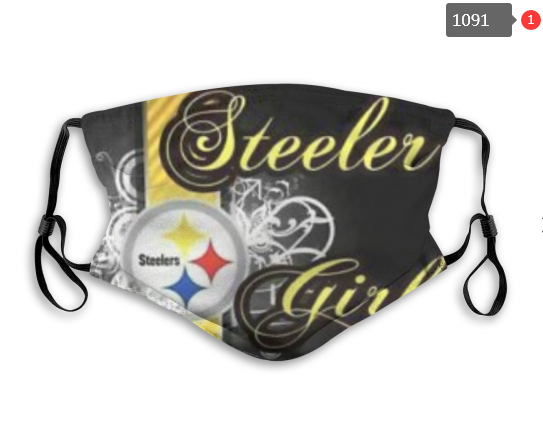 NFL Pittsburgh Steelers #27 Dust mask with filter->nfl dust mask->Sports Accessory